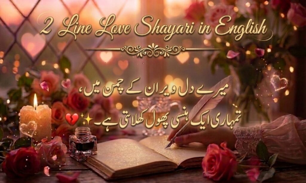 2 Line Love Shayari in English