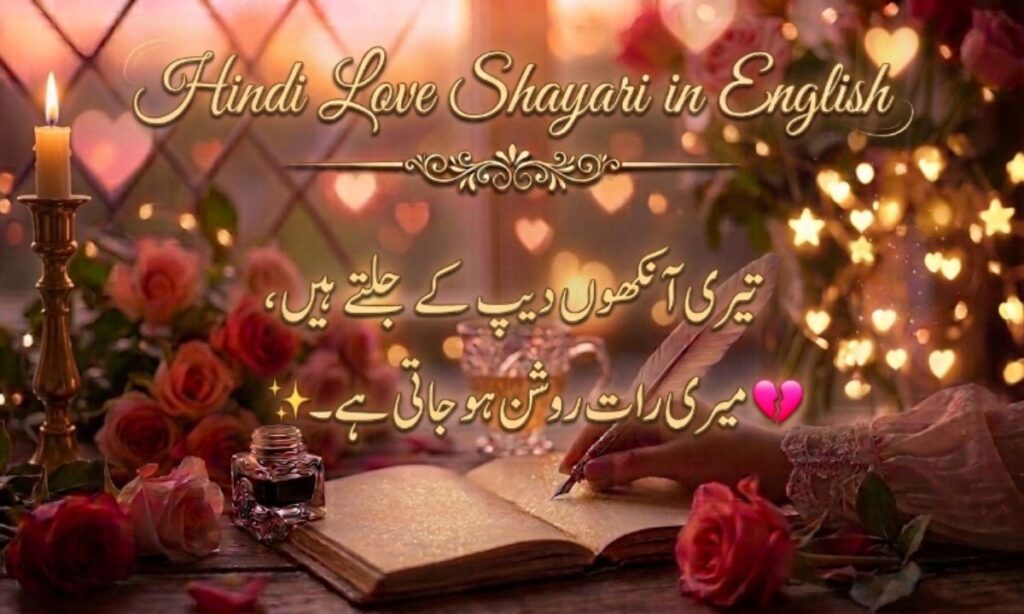 Hindi Love Shayari in English