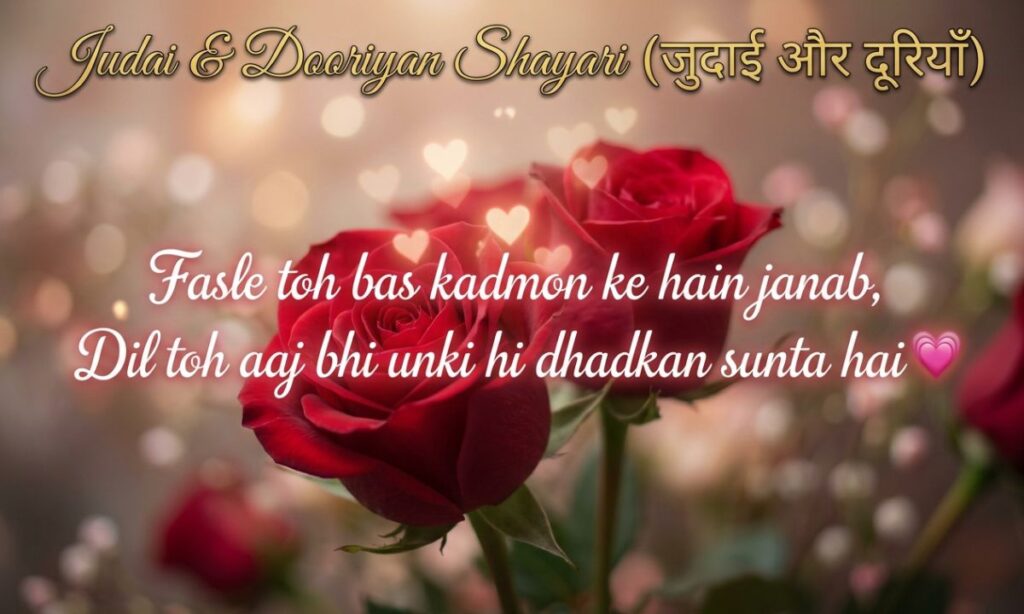 Judai & Dooriyan Shayari (जुदाई और दूरियाँ)