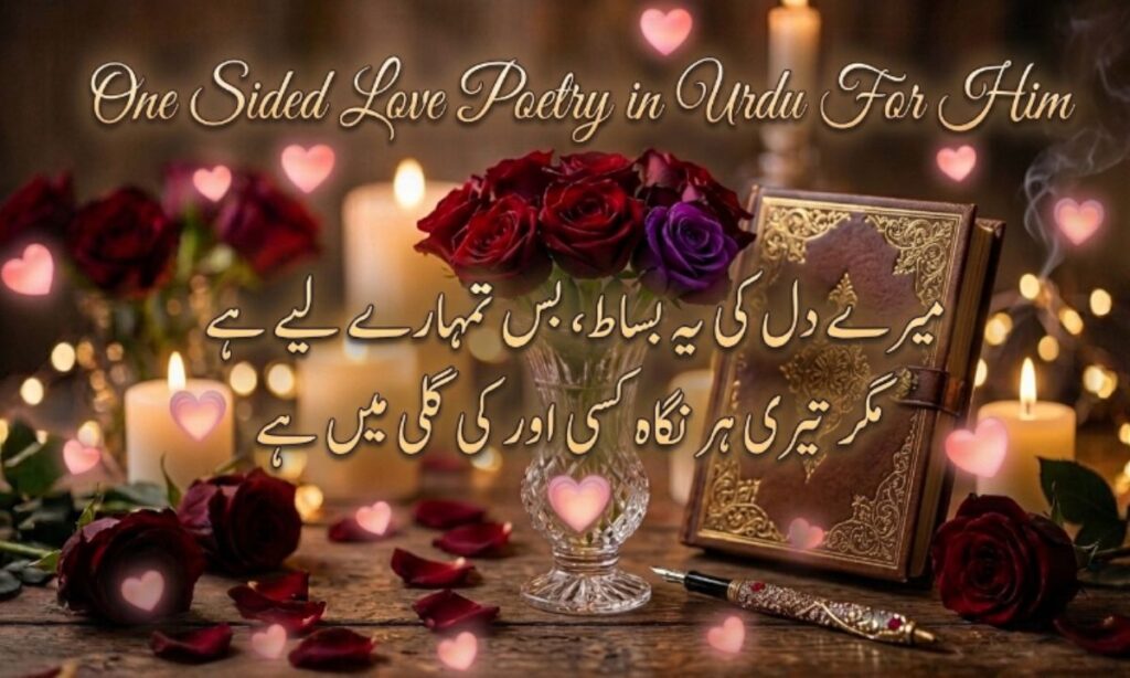 One Sided Love Poetry in Urdu For Him