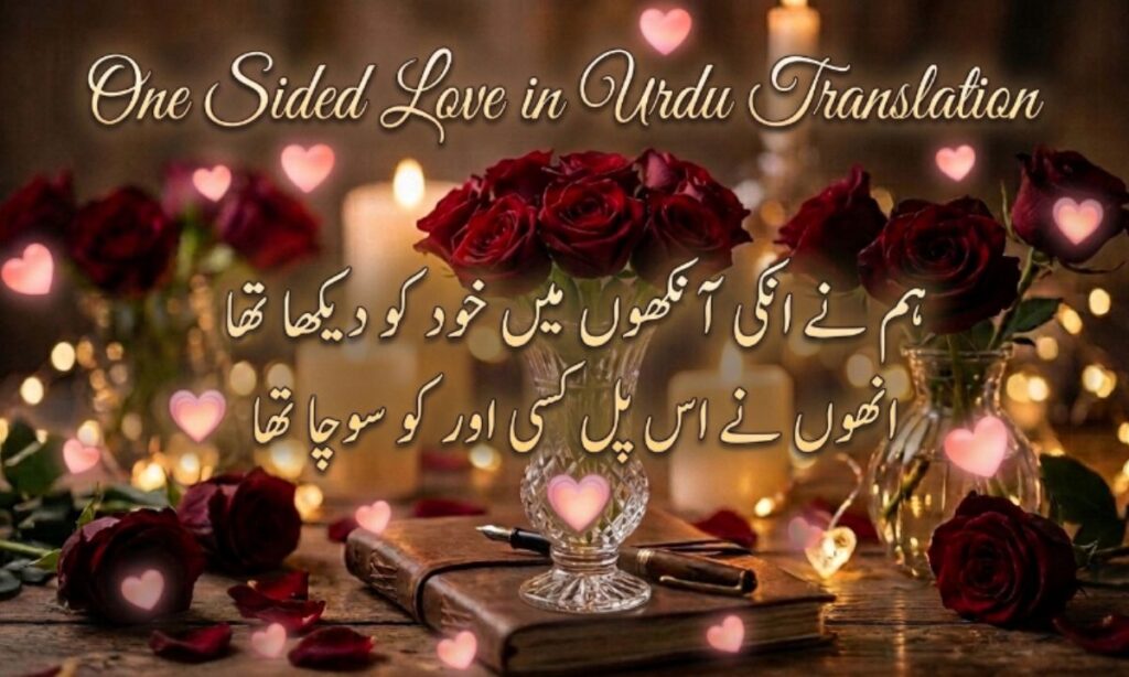 One Sided Love in Urdu Translation