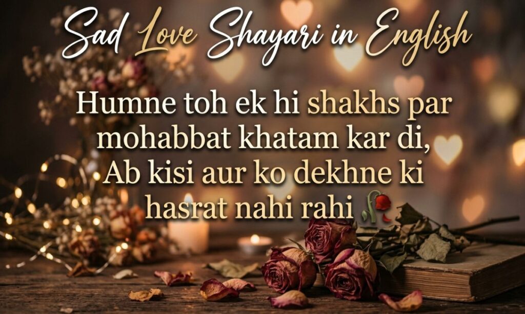 Sad Love Shayari in English (1)