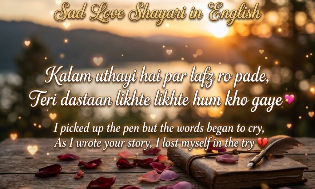 Sad Love Shayari in English
