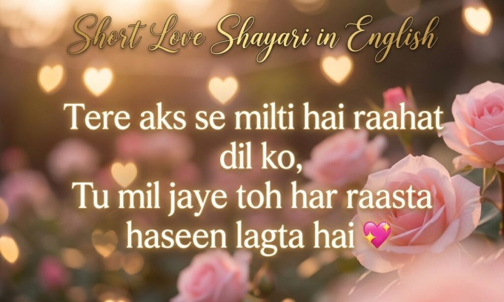 Short Love Shayari in English