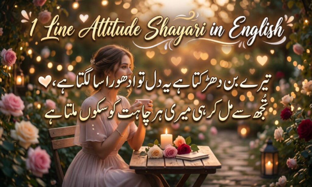 1 Line Attitude Shayari in English