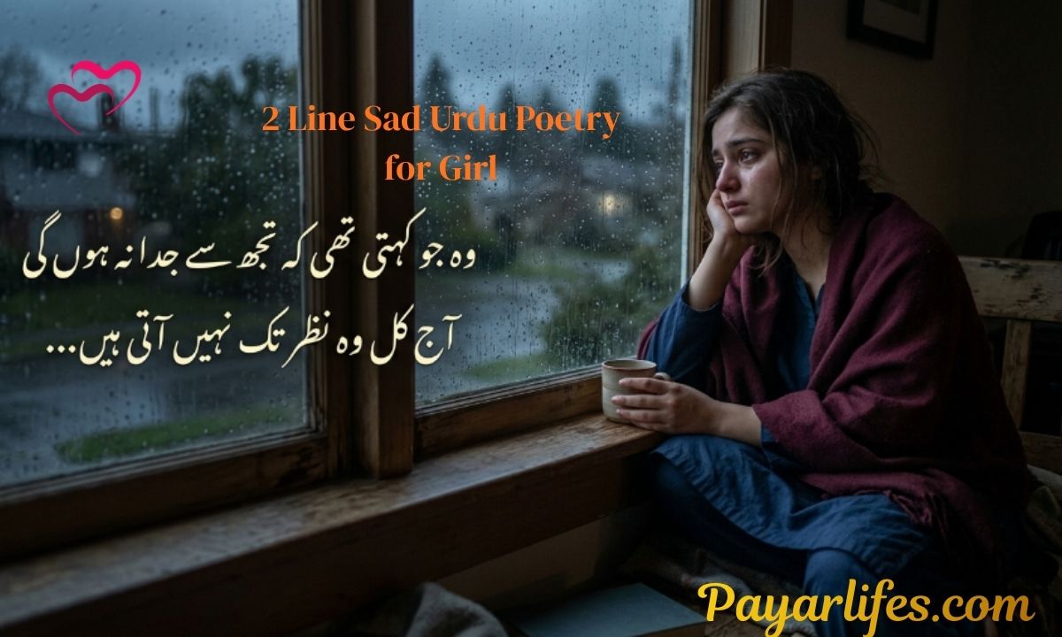 2 Line Sad Urdu Poetry for Girl