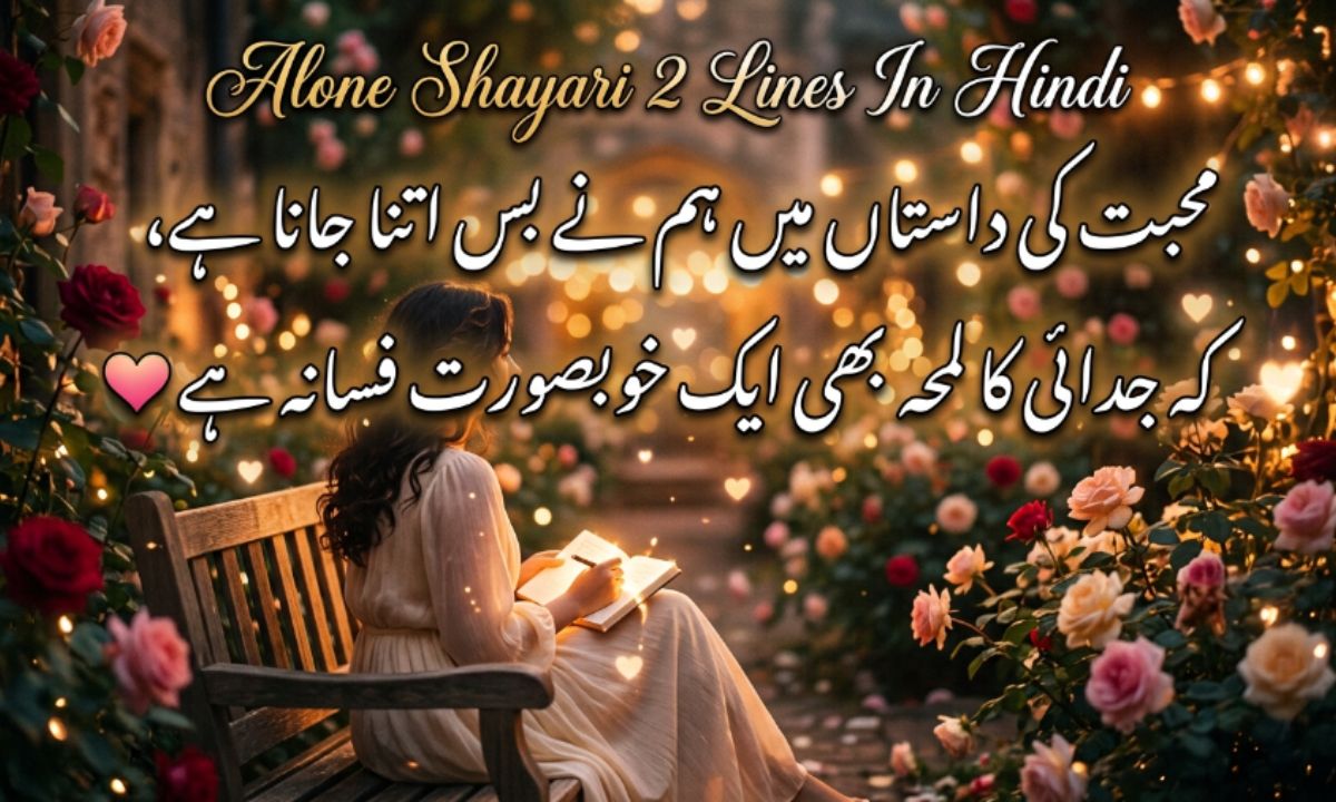 Alone Shayari 2 Lines In Hindi