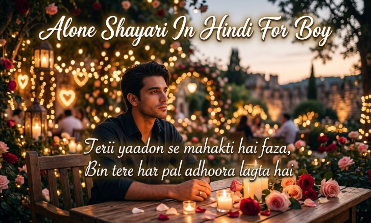 Alone Shayari In Hindi For Boy