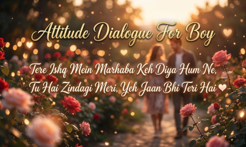 Attitude Dialogue For Boy