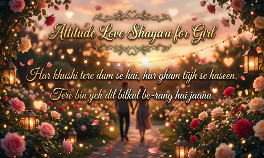 Attitude Love Shayari for Girl