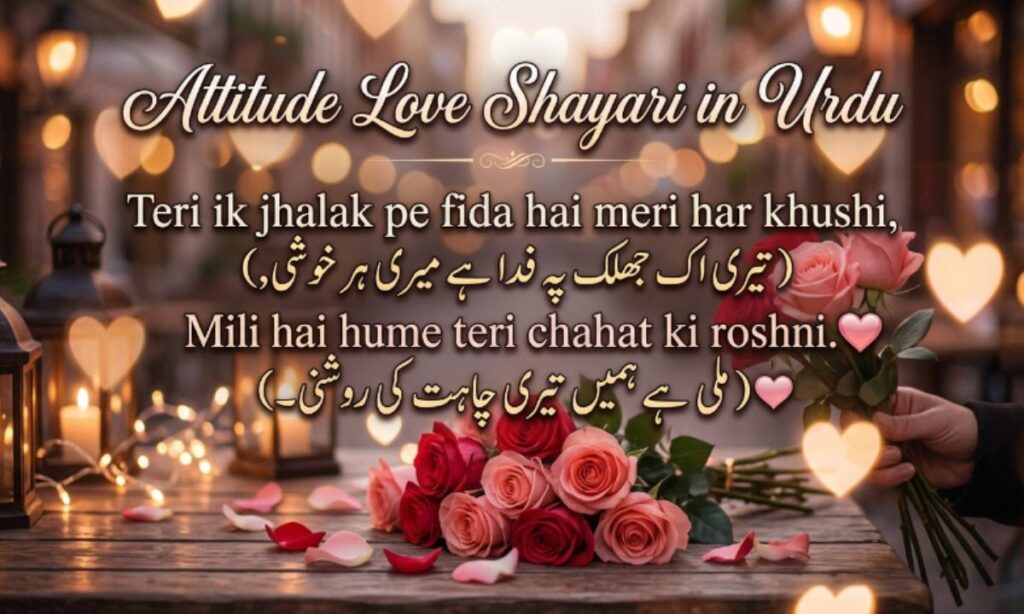 Attitude Love Shayari in Urdu