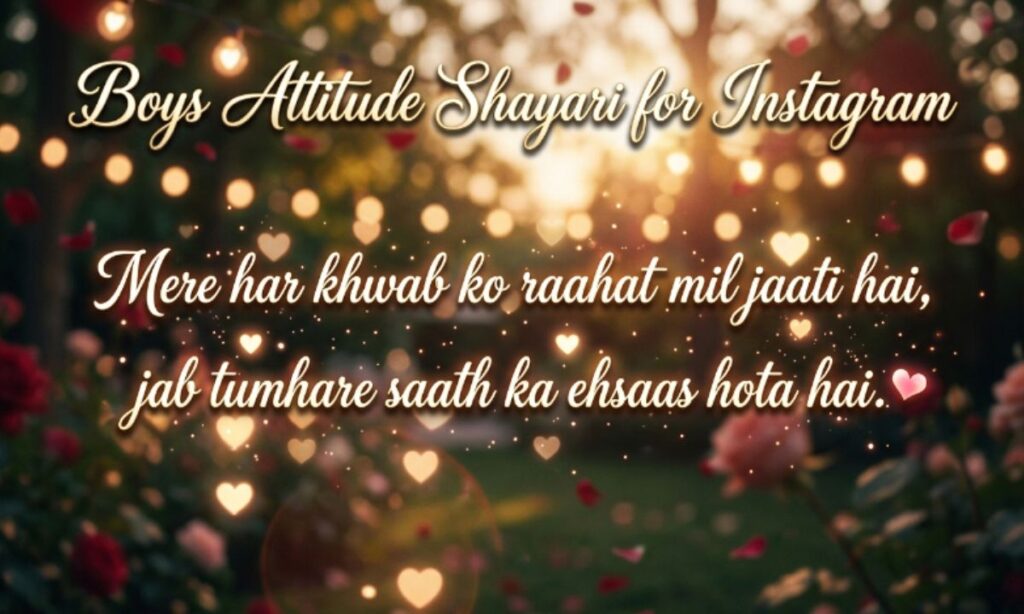 Boys Attitude Shayari for Instagram