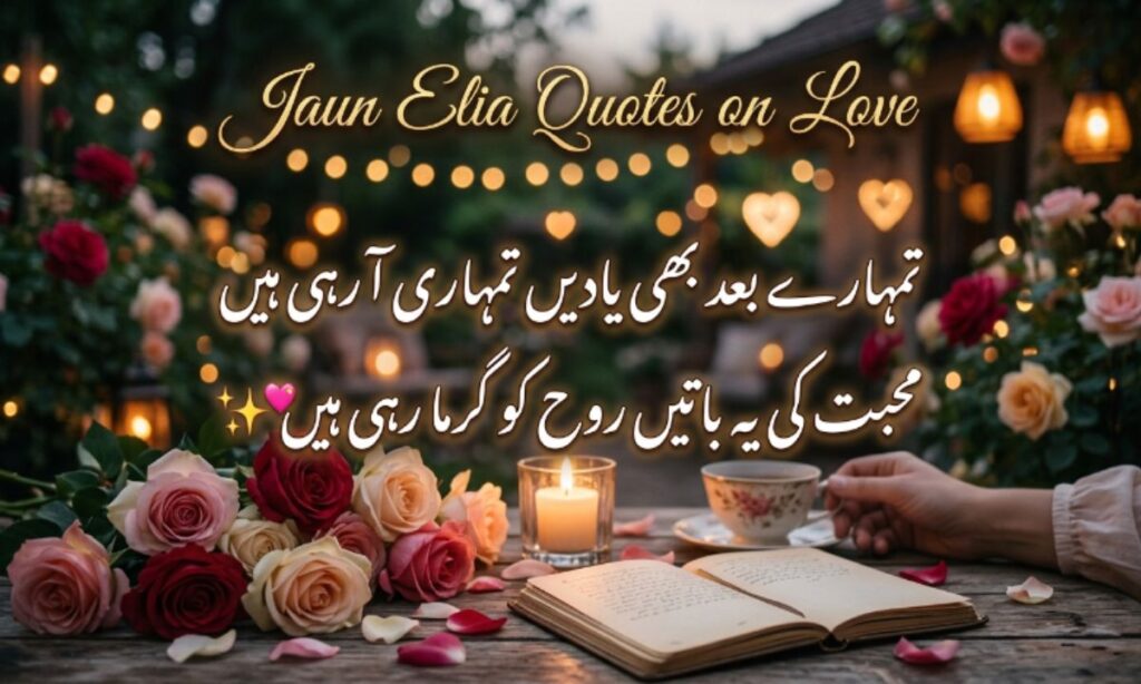 Jaun Elia Quotes on Love