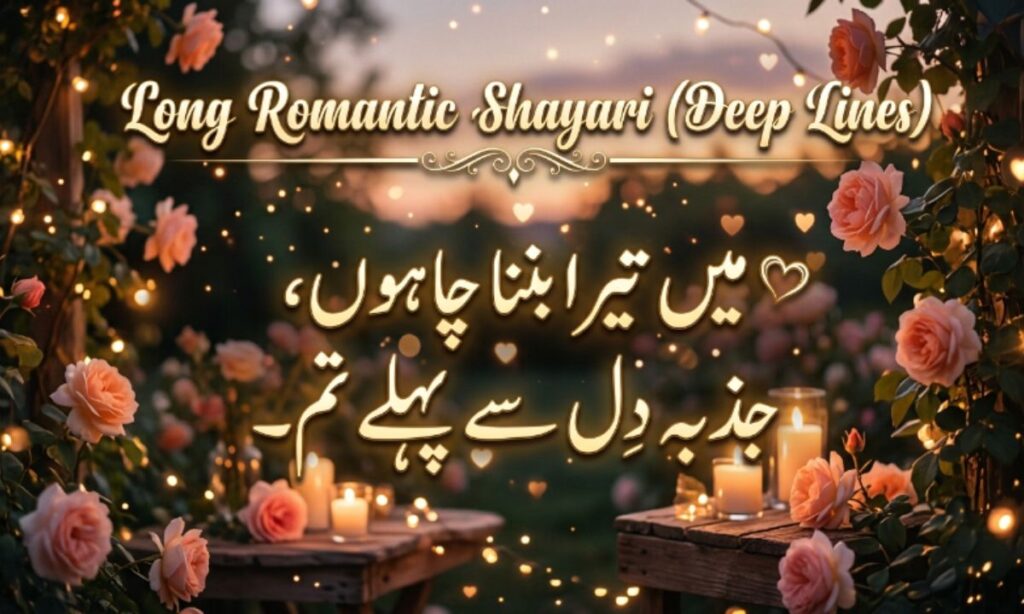 Long Romantic Shayari (Deep Lines)
