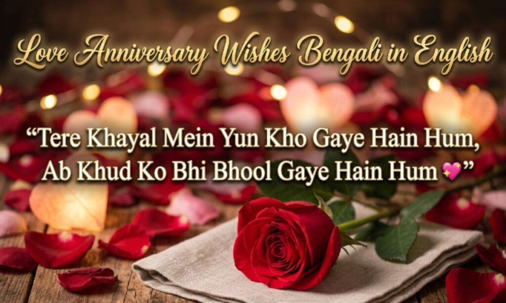 Love Anniversary Wishes Bengali in English