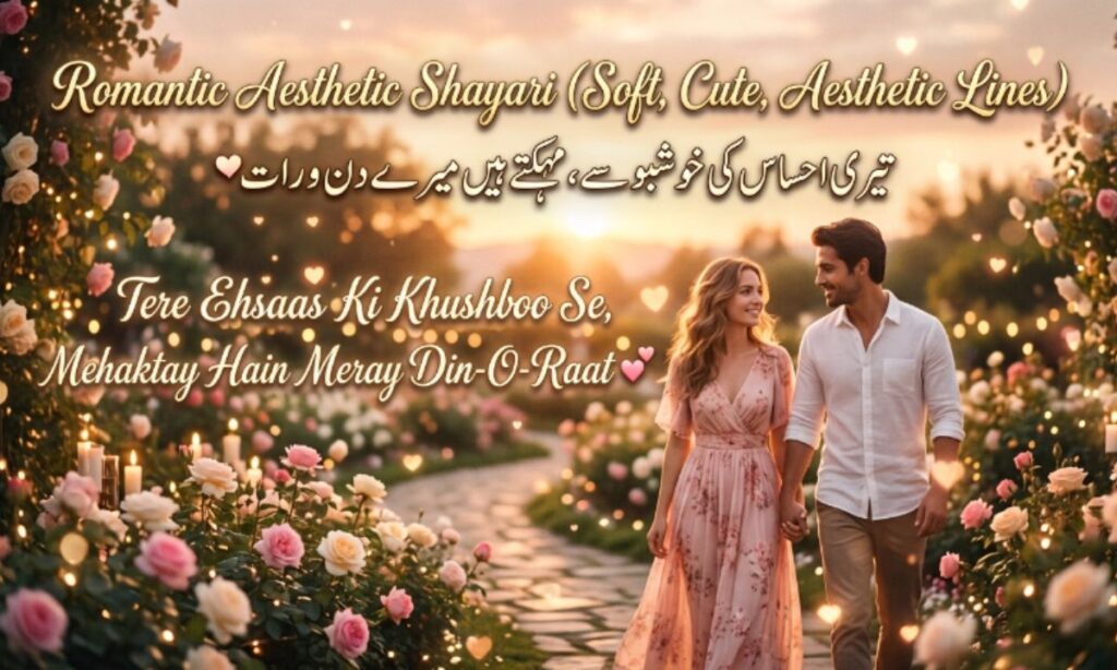 Romantic Aesthetic Shayari (Soft, Cute, Aesthetic Lines)