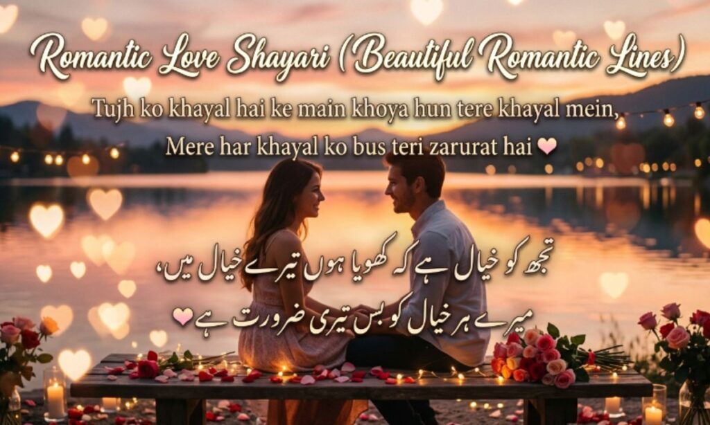 Romantic Love Shayari (Beautiful Romantic Lines)