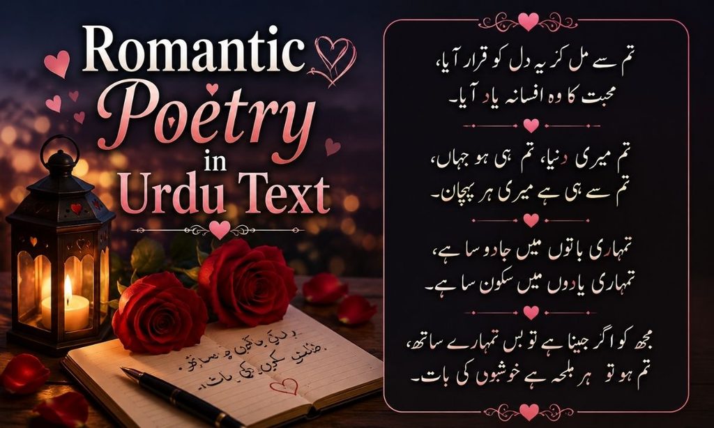 Romantic Poetry in Urdu Text