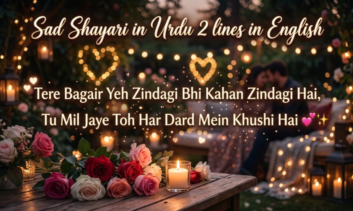 Sad Shayari in Urdu 2 lines in English