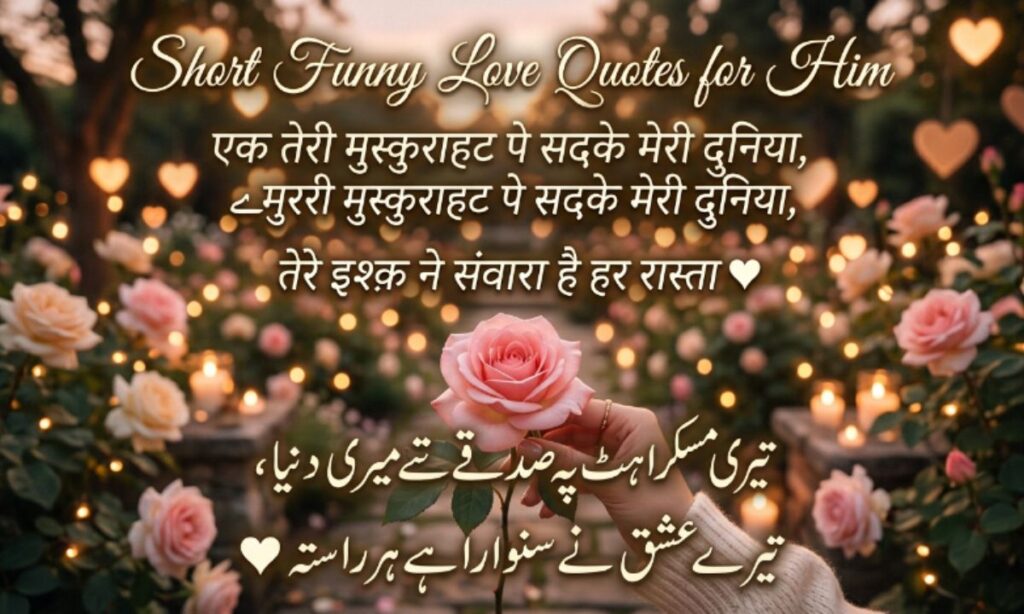 Short Funny Love Quotes for Him