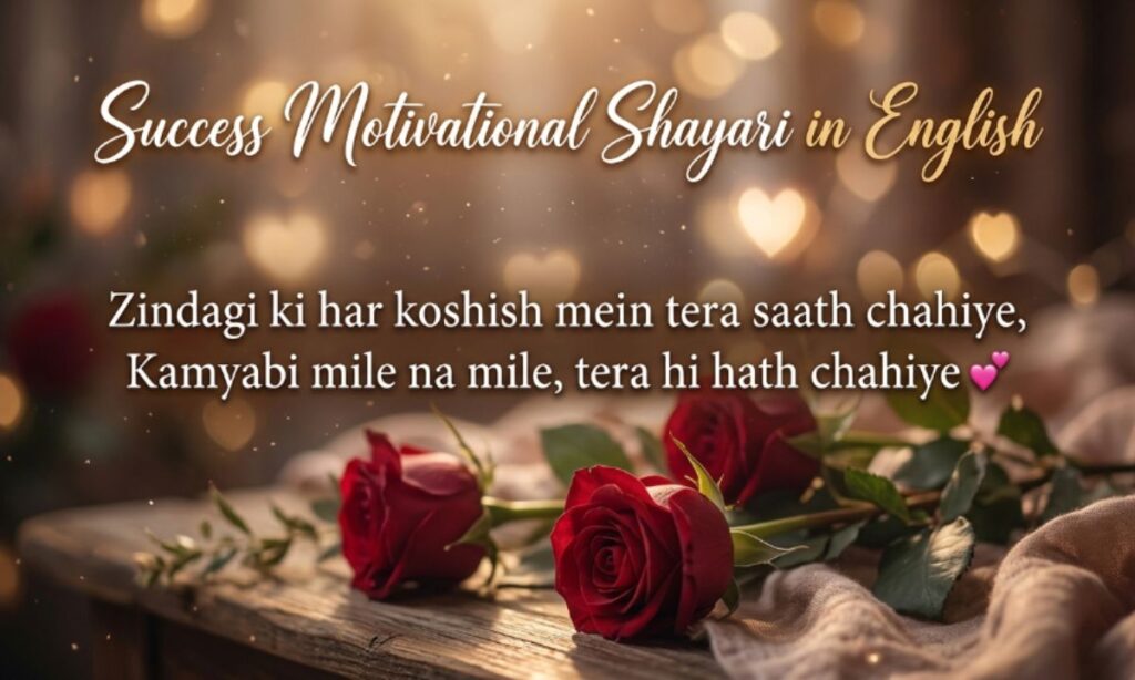 Success Motivational Shayari in English