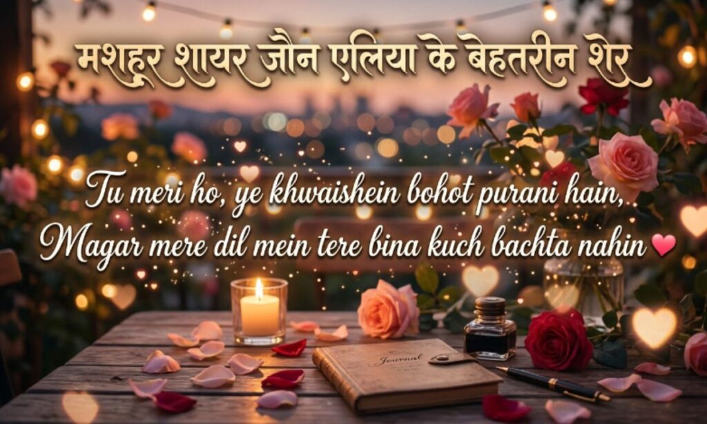 मशहूर शायर जौन एलिया के बेहतरीन शेर