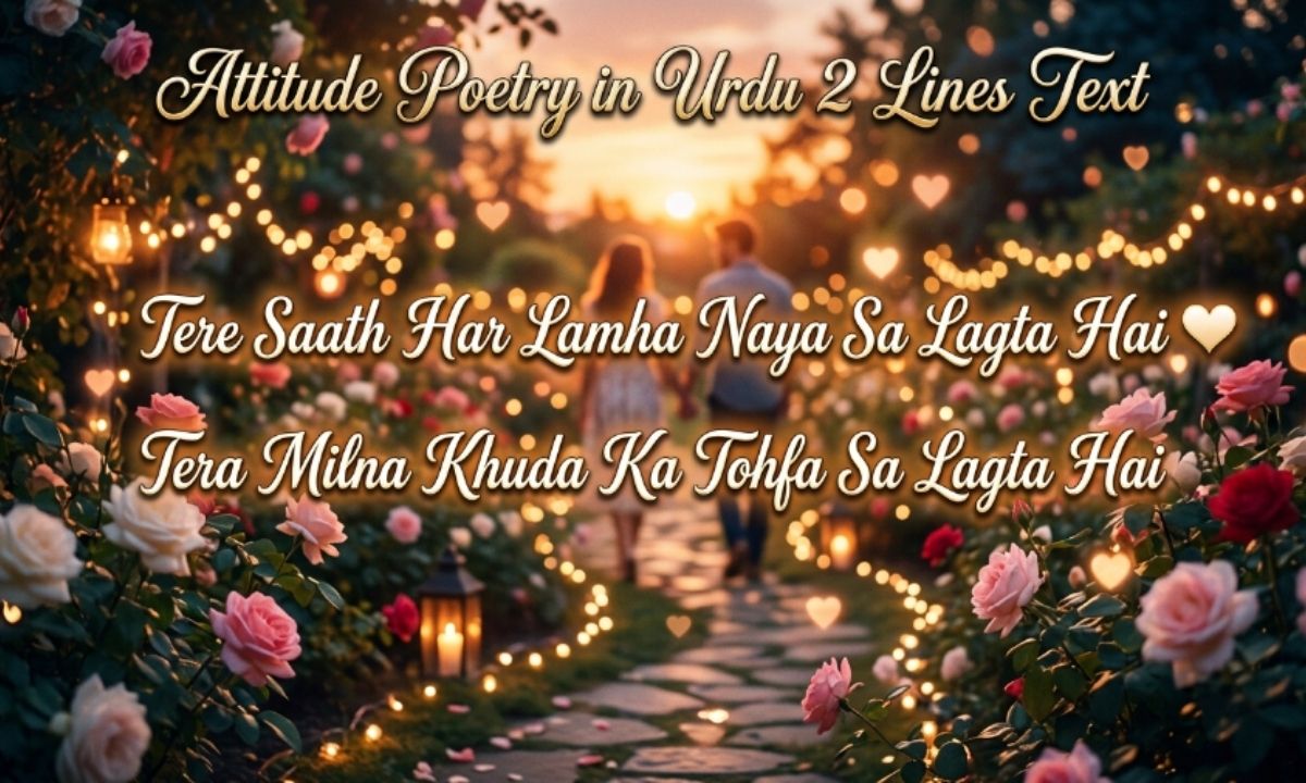Attitude Poetry in Urdu 2 Lines Text