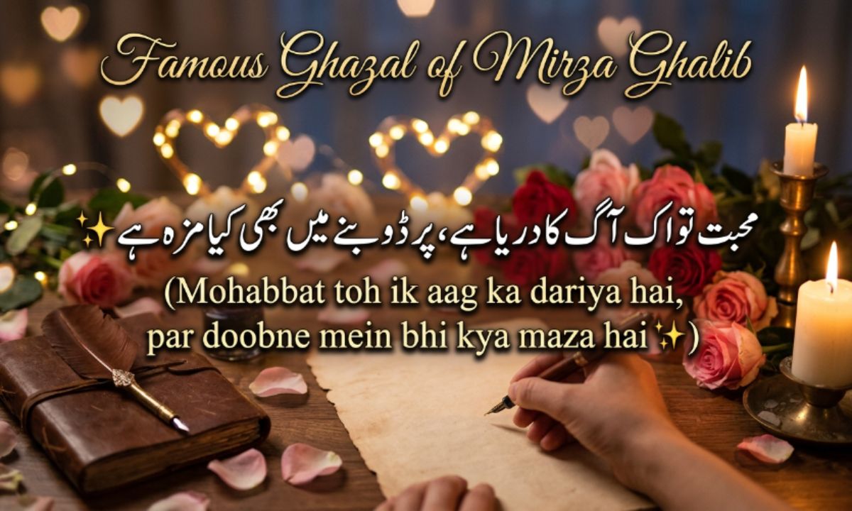 Famous Ghazal of Mirza Ghalib