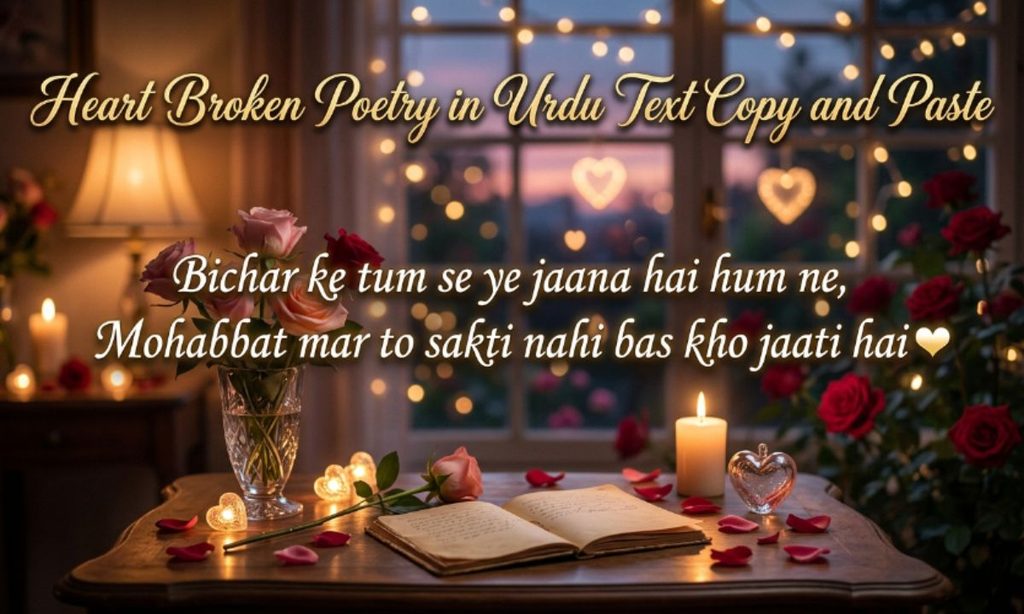 Heart Broken Poetry in Urdu Text Copy and Paste