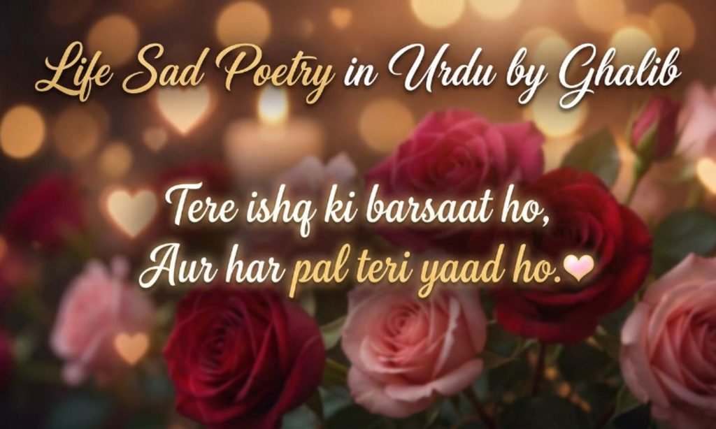 Life Sad Poetry in Urdu by Ghalib