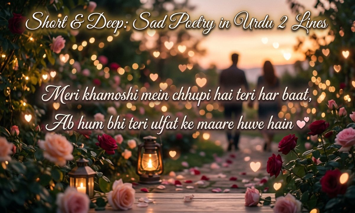 Short & Deep Sad Poetry in Urdu 2 Lines
