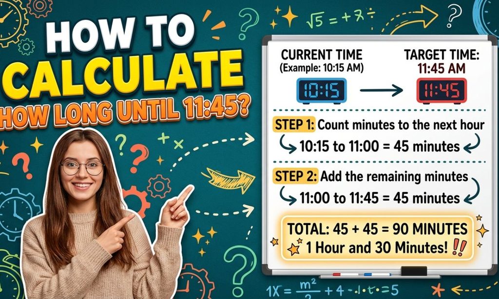 How to Calculate How Long Until 1145