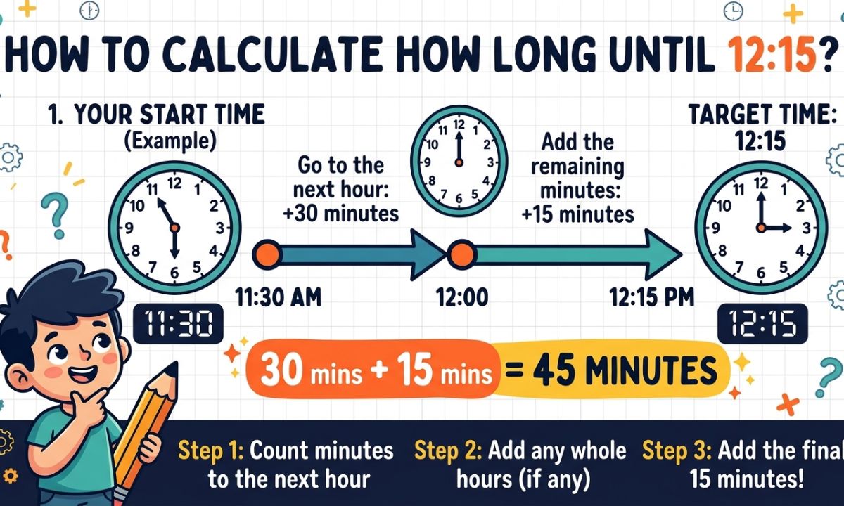 How to Calculate How Long Until 1215