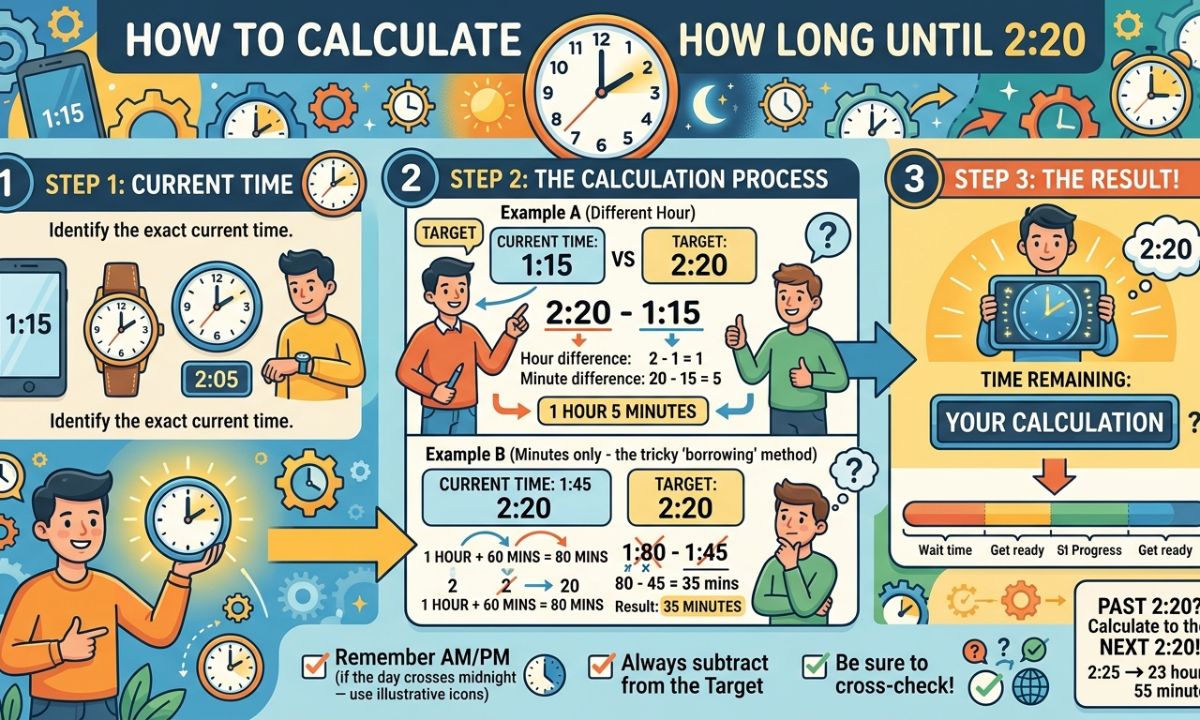 How to Calculate How Long Until 220