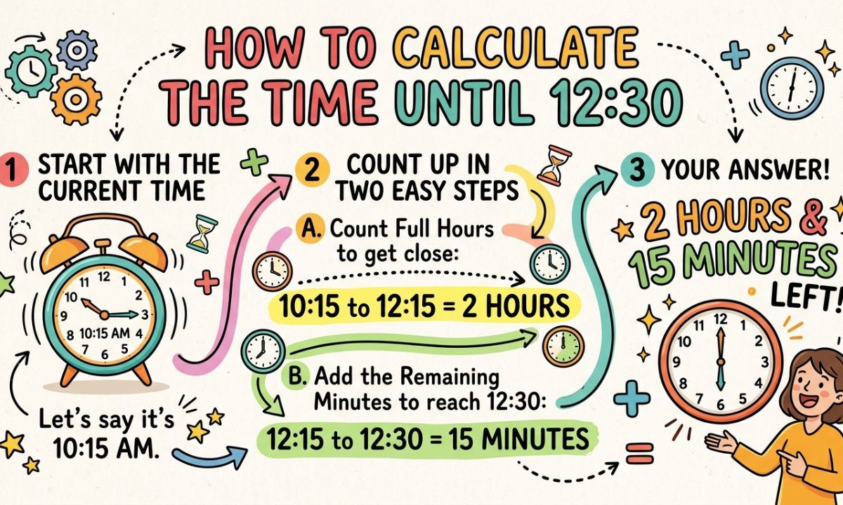 How to Calculate the Time Until 1230