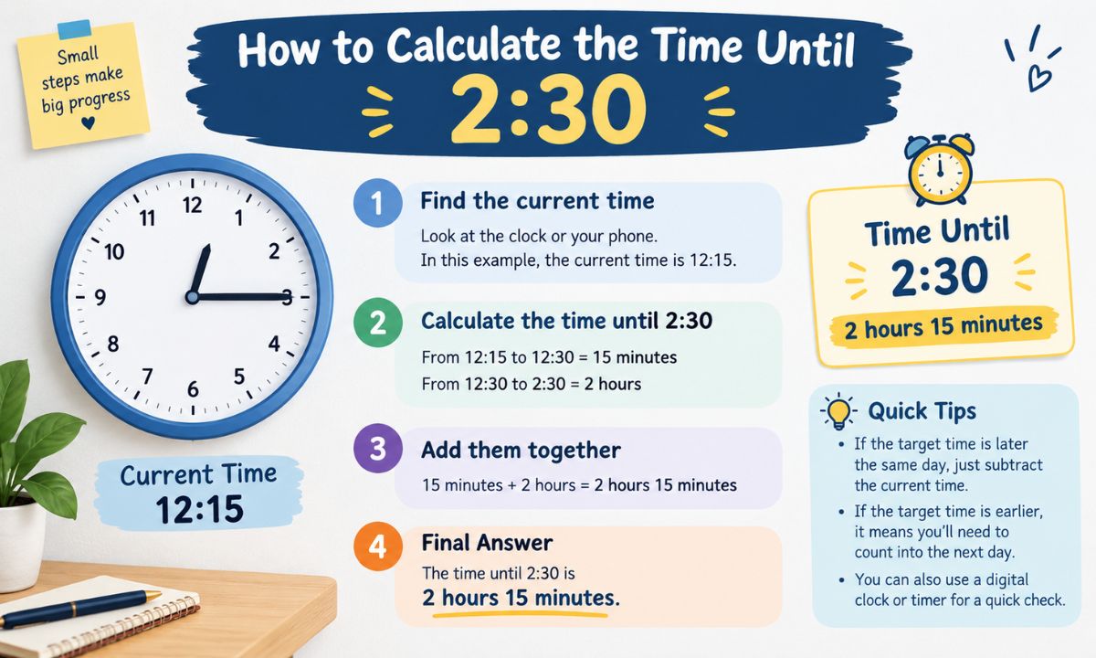 How to Calculate the Time Until 230
