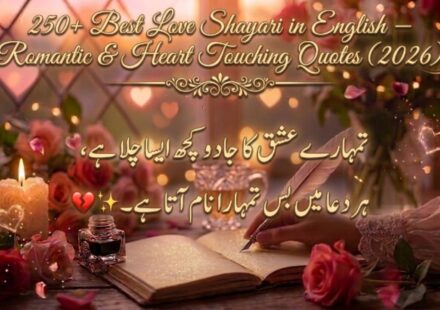 250+ Best Love Shayari in English – Romantic & Heart Touching Quotes (2026) 