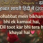 40+ Sad Love Shayari – दर्द भरी मोहब्बत शायरी हिंदी में (2026) 