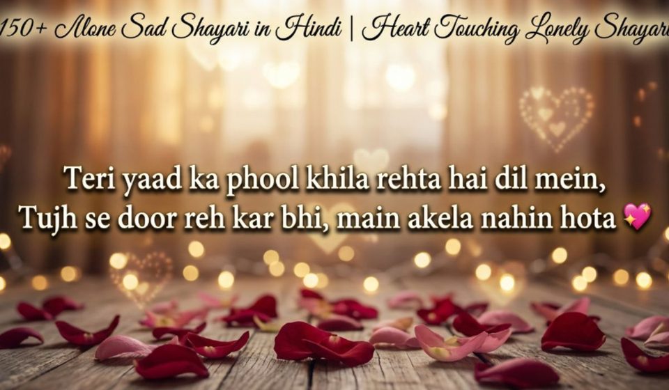 150+ Alone Sad Shayari in Hindi Heart Touching Lonely Shayari 