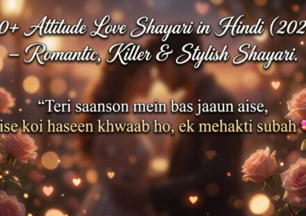 150+ Attitude Love Shayari in Hindi (2026) – Romantic, Killer & Stylish Shayari  (1)