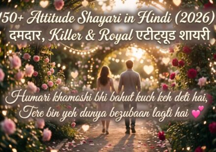 150+ Attitude Shayari in Hindi (2026) – दमदार, Killer & Royal एटीट्यूड शायरी 