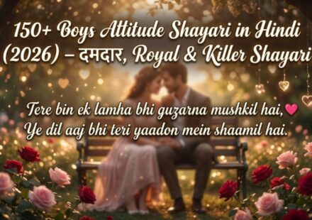 150+ Boys Attitude Shayari in Hindi (2026) – दमदार, Royal & Killer Shayari
