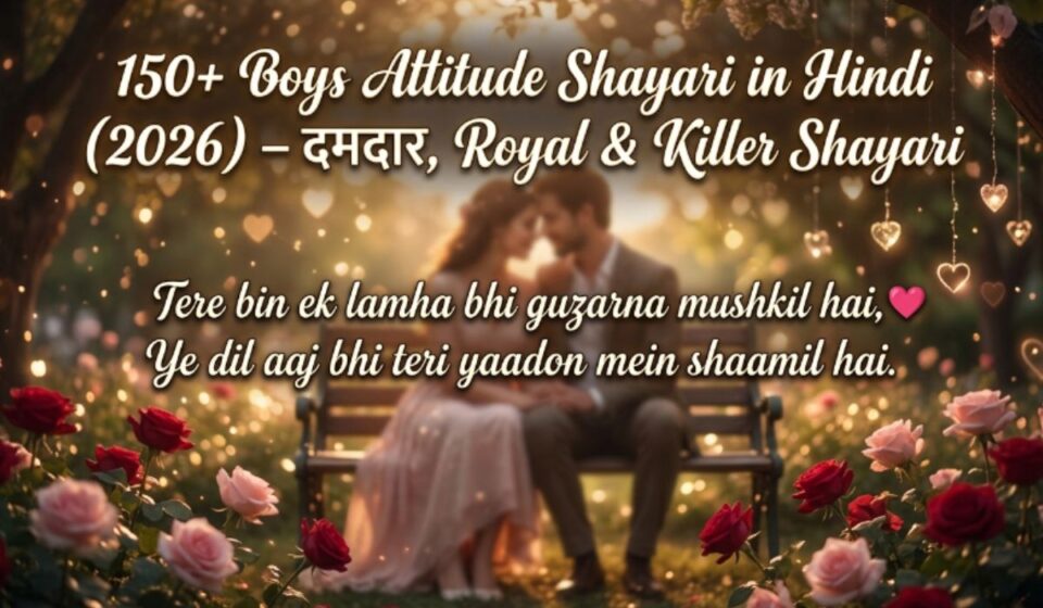 150+ Boys Attitude Shayari in Hindi (2026) – दमदार, Royal & Killer Shayari