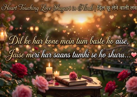 150+ Heart Touching Love Shayari in Hindi दिल छू लेने वाली लव शायरी