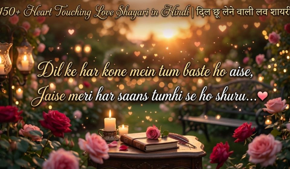 150+ Heart Touching Love Shayari in Hindi दिल छू लेने वाली लव शायरी
