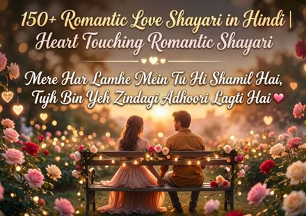 150+ Romantic Love Shayari in Hindi Heart Touching Romantic Shayari 