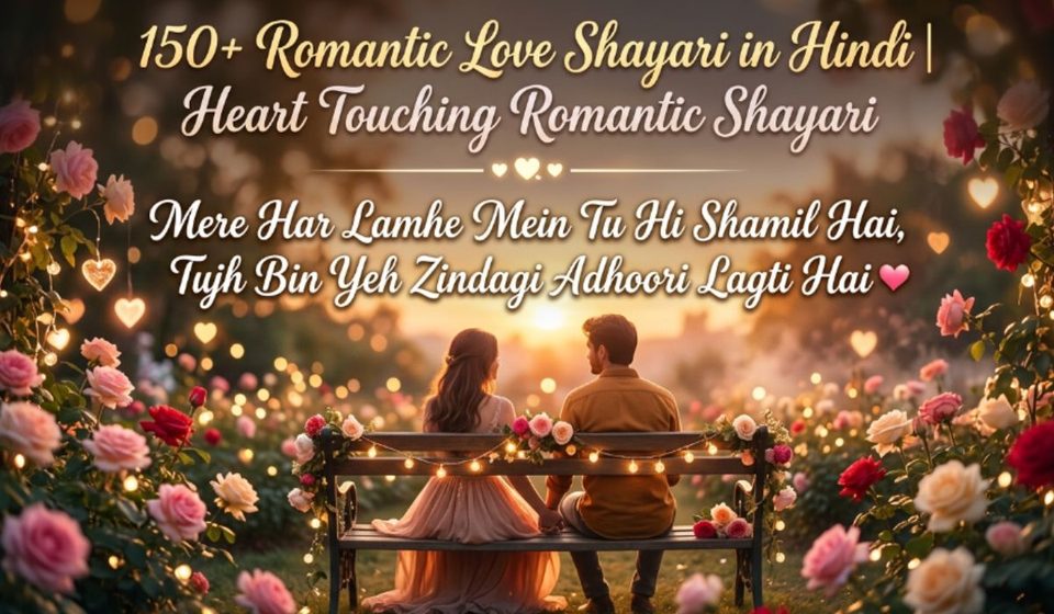 150+ Romantic Love Shayari in Hindi Heart Touching Romantic Shayari 
