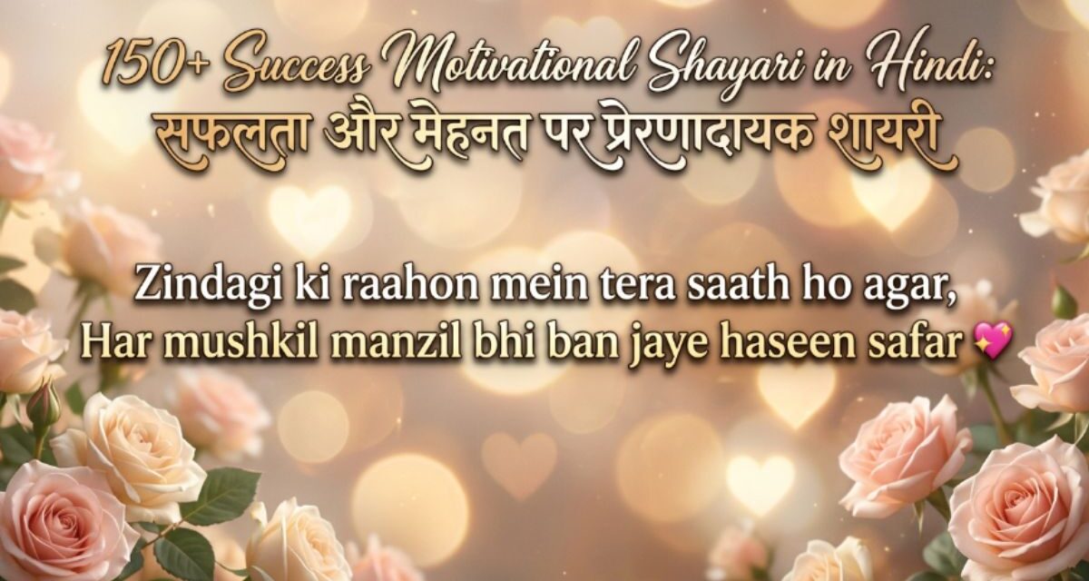 150+ Success Motivational Shayari in Hindi सफलता और मेहनत पर प्रेरणादायक शायरी