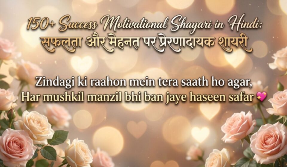 150+ Success Motivational Shayari in Hindi सफलता और मेहनत पर प्रेरणादायक शायरी