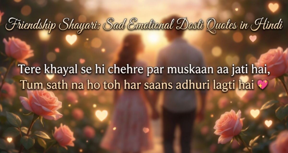 Friendship Shayari Sad Emotional Dosti Quotes in Hindi  (1)